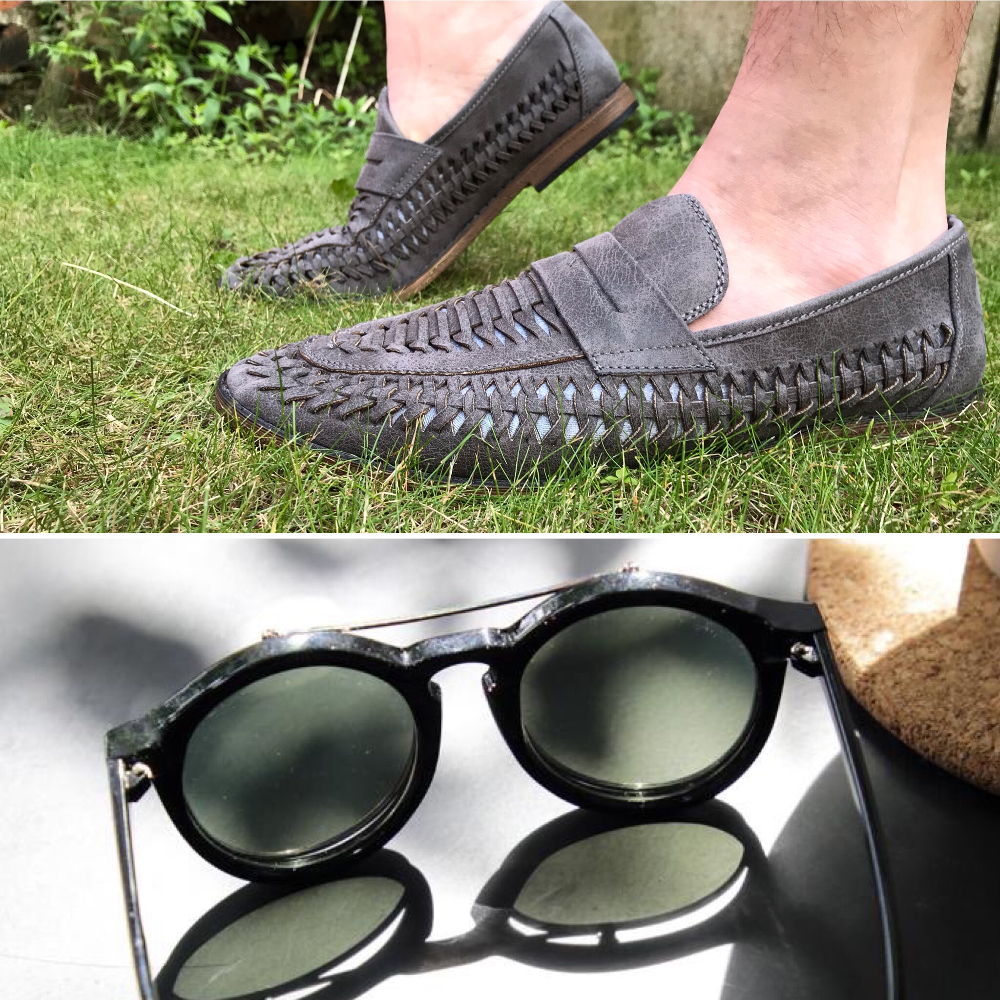 Men's summer shoes, summer shoes, wicker shoe, slip on shoes, sunglasses, menswear, men's sunglasses, intu Derby, intu Derby shopping centre, intu