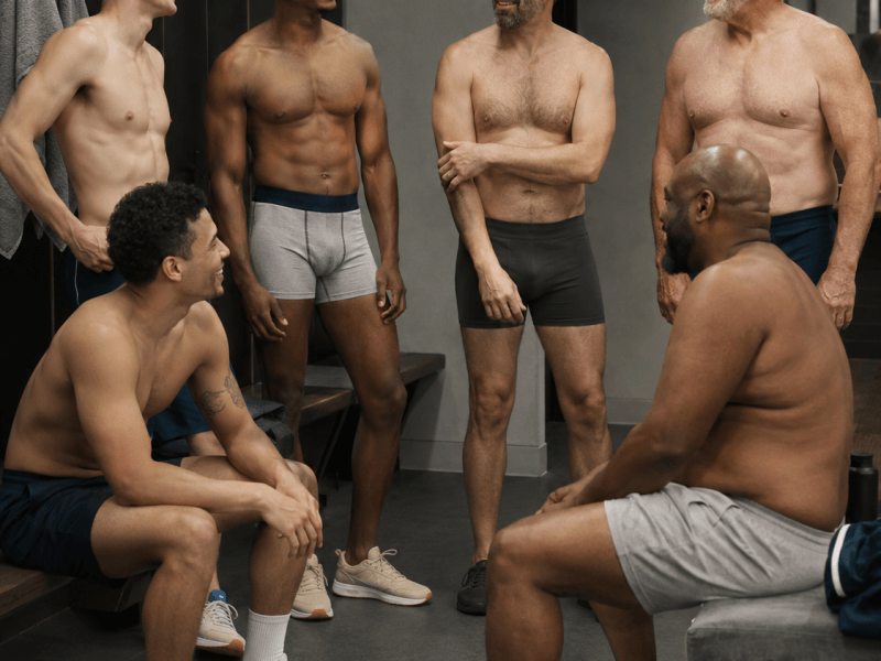 The towel shuffle: what men really think about getting naked in changing&nbsp;rooms